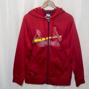 Saint Louis Cardinals Nike THERMA Fit..men size small zipper in front with hood